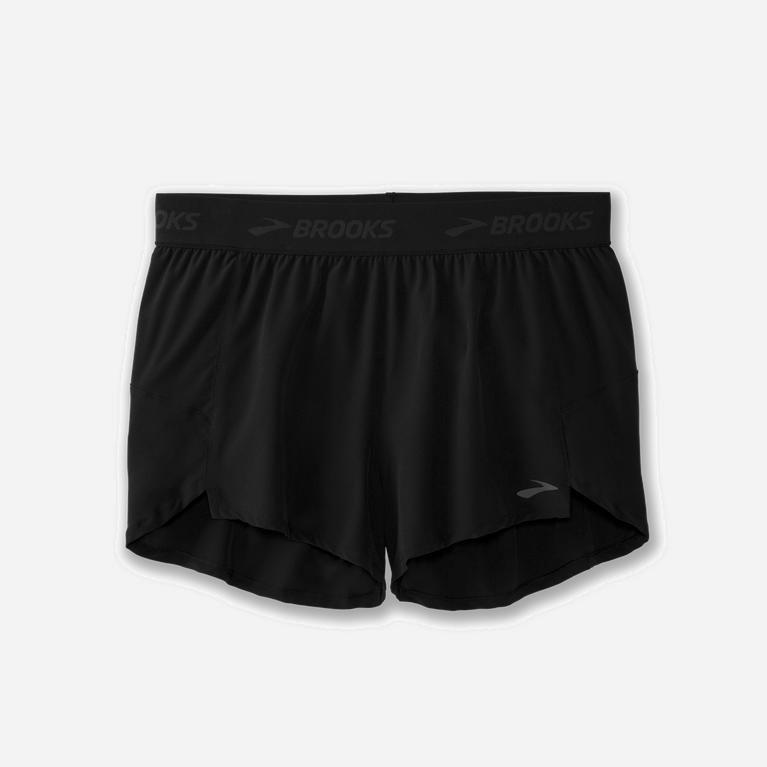 Brooks Chaser 3 Australia - Women's Running Shorts - Black (468013-RCZ)